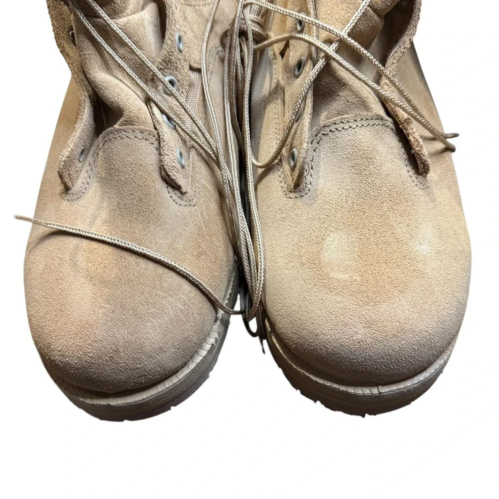 Belleville 790G Combat Boots Mens Size 14 Beige‎ Suede Gore-Tex Vibram Military